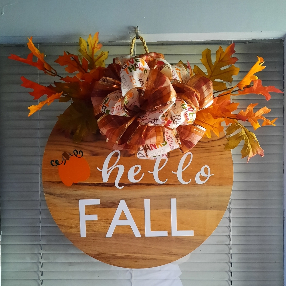 Wooden Fall Wreath